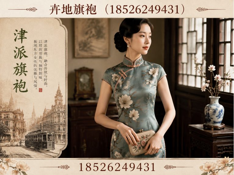 静海区津派旗袍展示图
